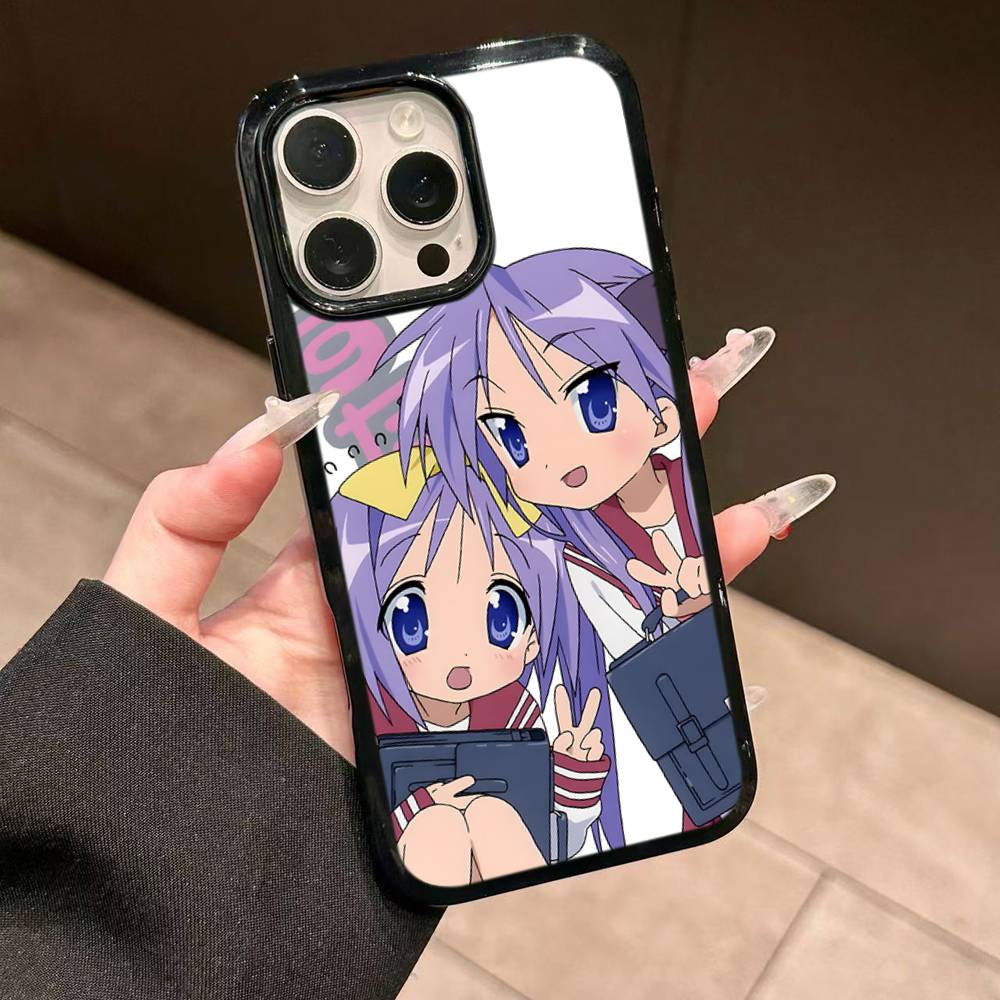K-Konata Izumi Счастливая S-Звезда Для IPhone 11 12 13 14 15 16 17 Pro Max Plus Ударопрочные Задние Чехлы для Телефона из ТПУ+ПК