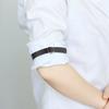 1 пара унисекс-браслетов, регулируемых из искусственной кожи шириной 1,5 см, однотонных эластичных держателей для рукавов рубашки, манжет, повязок для вечеринки, свадьбы, аксессуаров для одежды