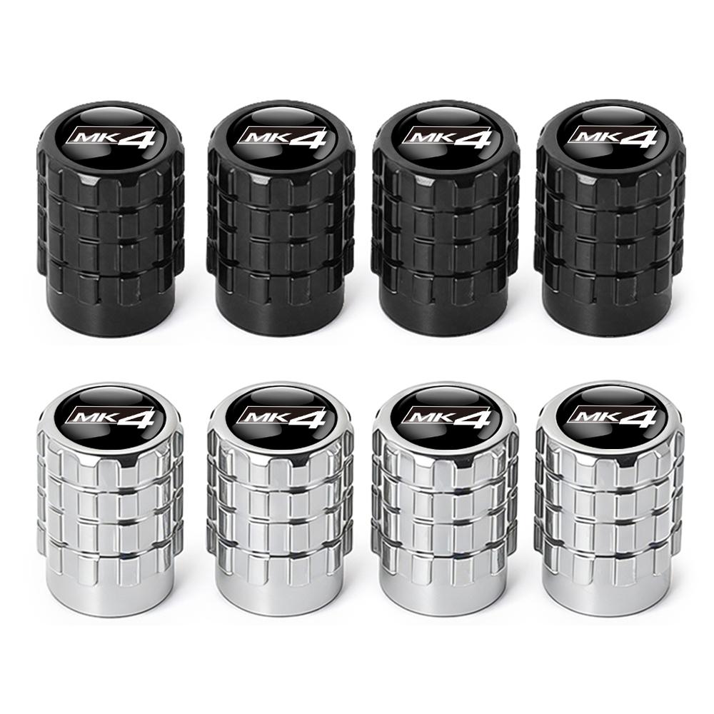 4Pcs Metal Car Tire Valve Stem Caps Auto Accessories For Volkswagen VW R Line Jetta GTI Golf 5 7 Caddy Passat b6 b8 Tiguan Polo zh2