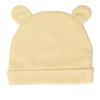Шапочка для новорожденного Теплая Эластичная Дышащая Мягкий хлопок Милые медвежьи ушки Шапочки для младенцев Желтый