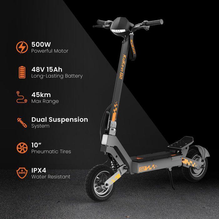 2025 Складной электросамокат Kukirin G2 1200 Вт 48 В 15 Ач 45 км/ч 55 км 10 дюймов.