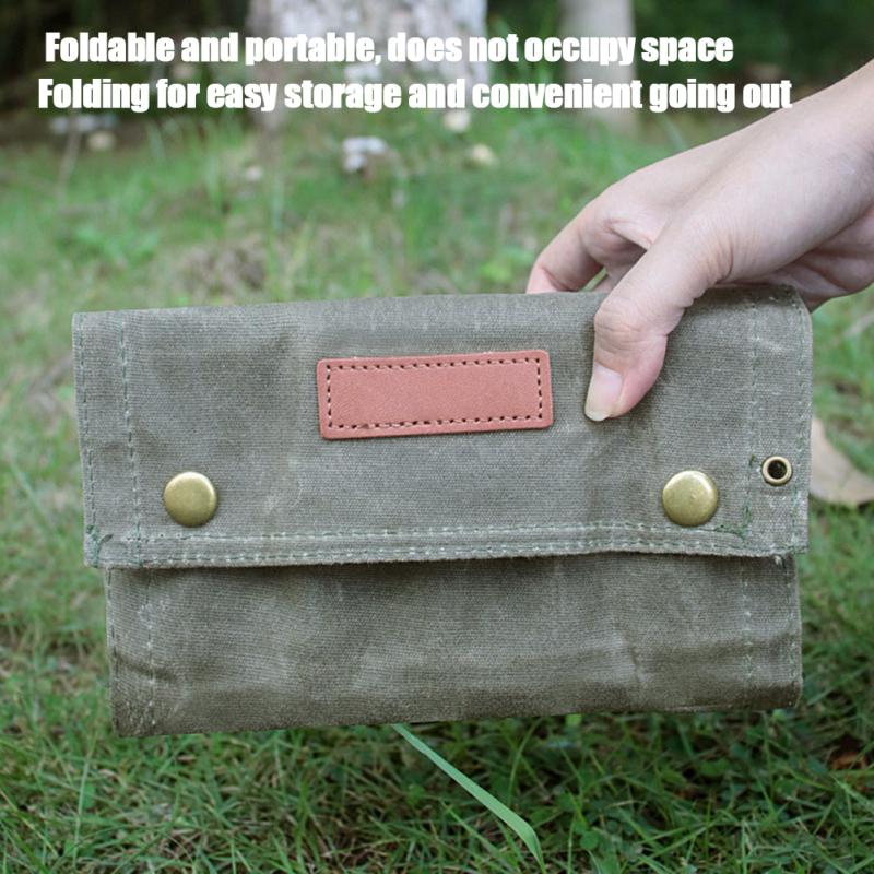 Portable Spice Bag Canvas Seasoning Storage Bag Organizer Seasoning Bottle Holder For Outdoor