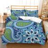 Комплект постельного белья с 3D-принтом пейсли, одеяло и наволочка в богемном стиле, 2/3 шт. AU220 * 240, полный размер, мягкое и быстросохнущее украшение для дома