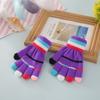 Fingerless Kids Gloves Knitted Mitten Lovely Knitting Mittens  Baby Kids