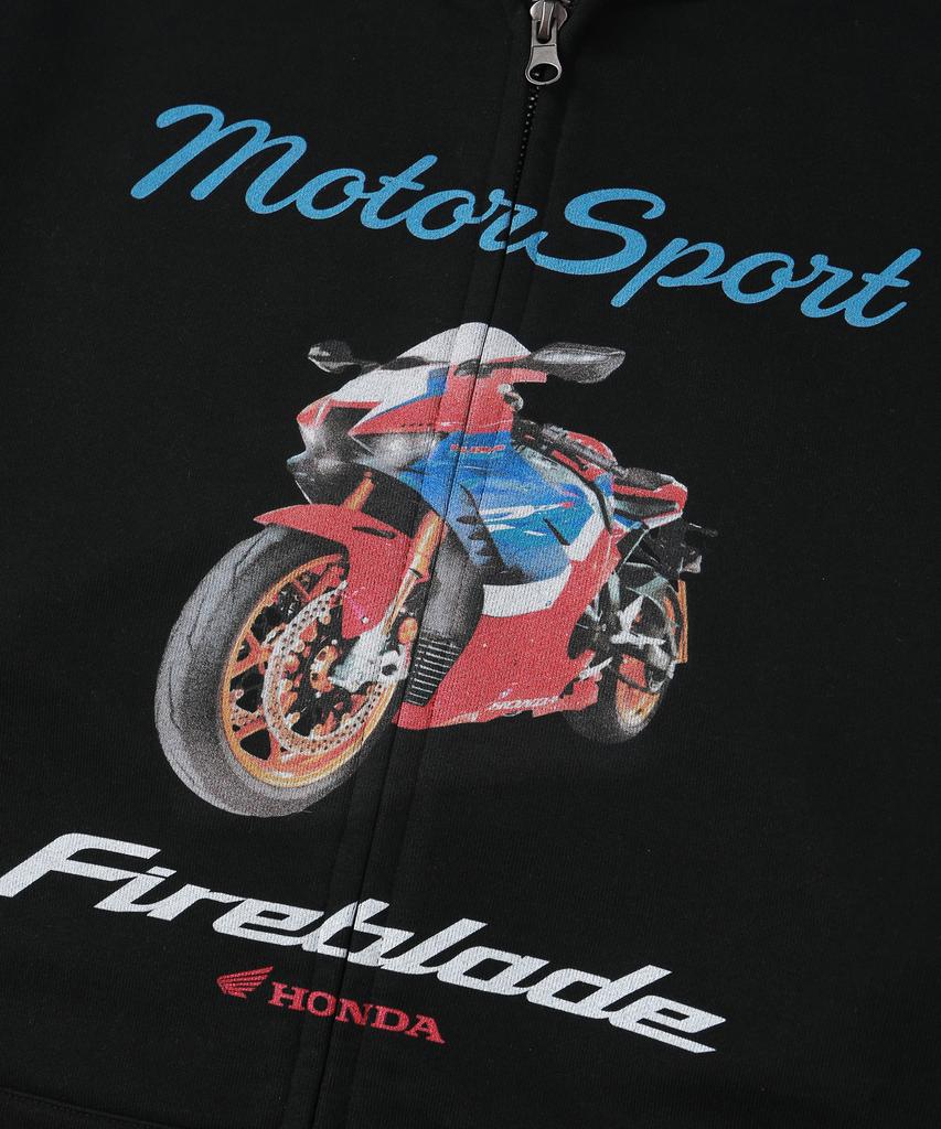 Phyps Мотоциклетный Мотоспорт Fireblade Худи на молнии Черный