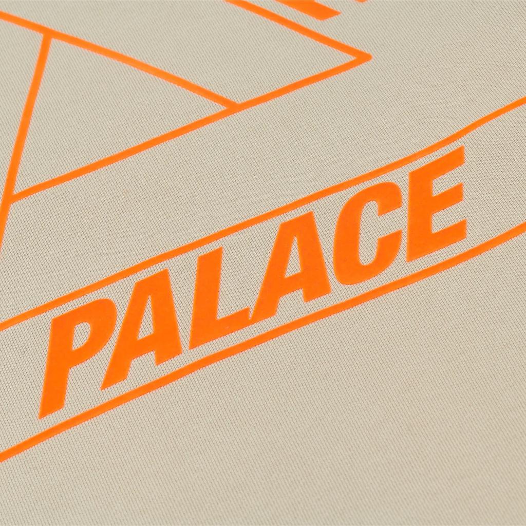 Palace Светящийся Трилистник Худи Каменно-серый Унисекс Топы P27CS173