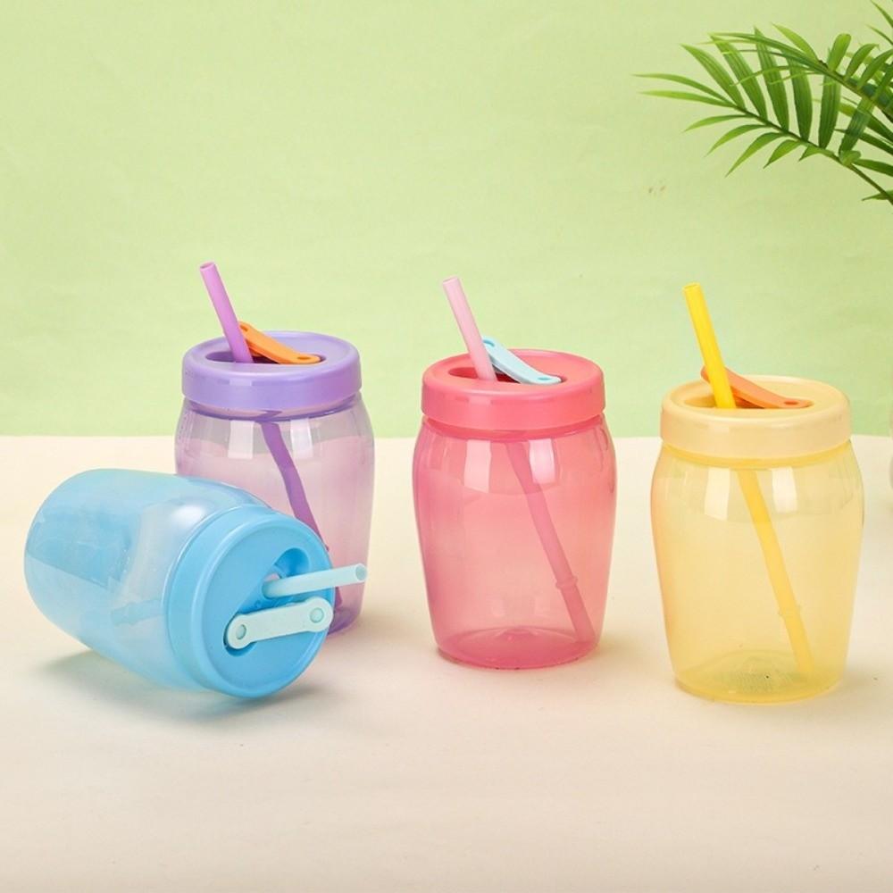 with Straw Sippy Tumbler 550ml Double Drinking Cup Durable Water Bottle Cold & Hot Drinks