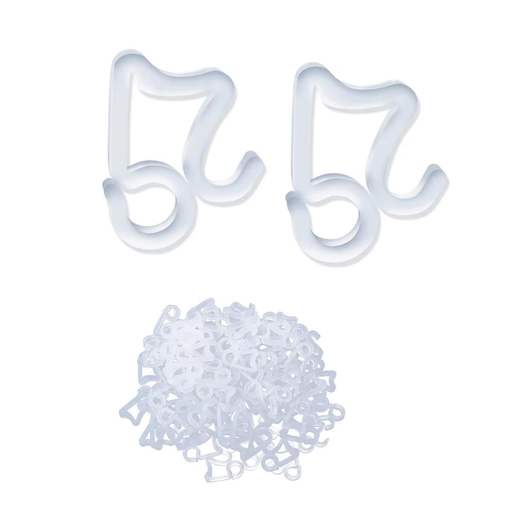 Клипсы для рождественских огней для улицы, 100 шт., клипсы для праздничных огней, для подвешивания уличных гирлянд, сосулек на крышу HY