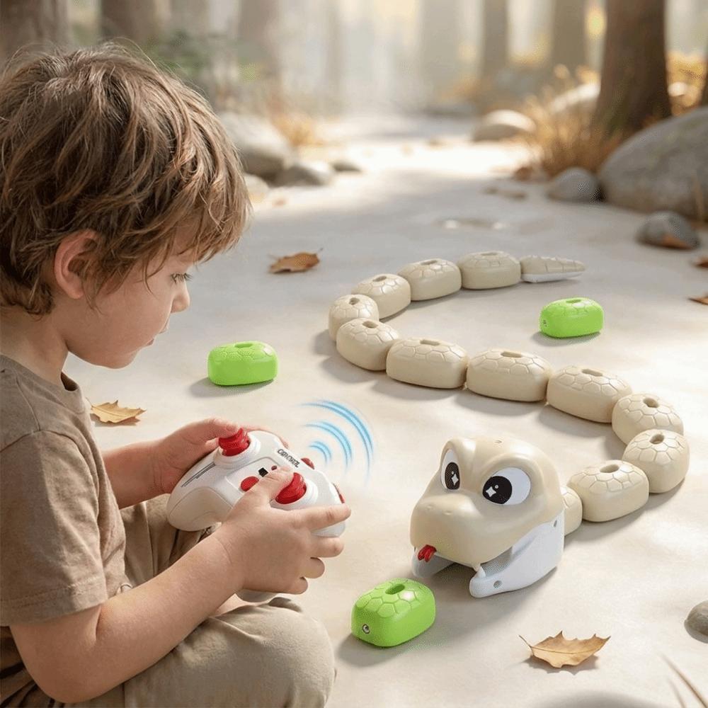Interactive Snake Remote Control Toy Rechargeable Magnetic RC Car Greedy Snake Car Kids Gift