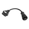 Кабель OBDII 16-контактный Разъем OBD2 240 мм 9,45 дюйма Портативный инструмент для диагностики автомобиля для грузовика