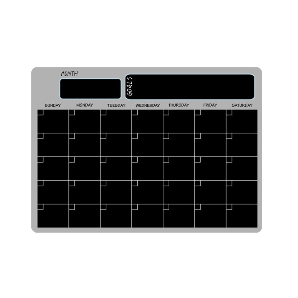 Erasable Monthly Calendar Memo Message Note Soft Magnetic Fridge Calendar Kitchen