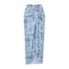 1011 European and American new flower decoration or hollow one-piece swimsuit women's wrap skirt