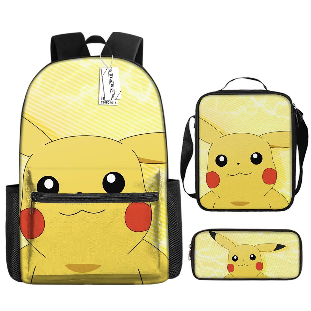 Школьный сезон Студент Школьная сумка Покемон Рюкзак Pokémon Мультяшная сумка Пенал