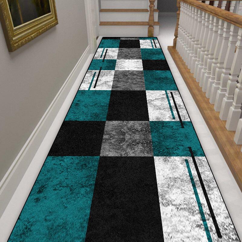Геометрический скандинавский длинный ковер для коридора, противоскользящий, коврики для прихожей, украшение дома, прихожая, входной коврик, моющийся ковер-дорожка