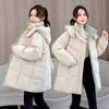 Winter New Hooded Versatile Cotton-padded Clothes Loose Cotton-padded Clothes Medium and Long Thermal Cotton-padded Jackets Women's Trendy Jackets