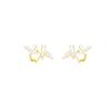 ins wind gentle butterfly stud earrings women's unique niche design high-end earrings retro French explosive ear jewelry