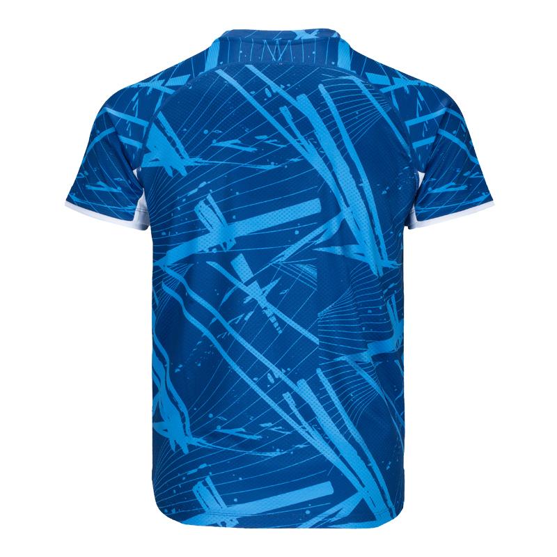 Mizuno Быстросохнущая спортивная футболка для бадминтона, быстросохнущая, впитывающая пот, дышащая, футболка с коротким рукавом, унисекс, топы цвета кобальта и синего 72CA26Z1