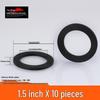 Black Rubber Gasket Washer: Silicone Waterproof, Thickened Nitrile Seal for Water Heaters & Meters (4-6 minute)