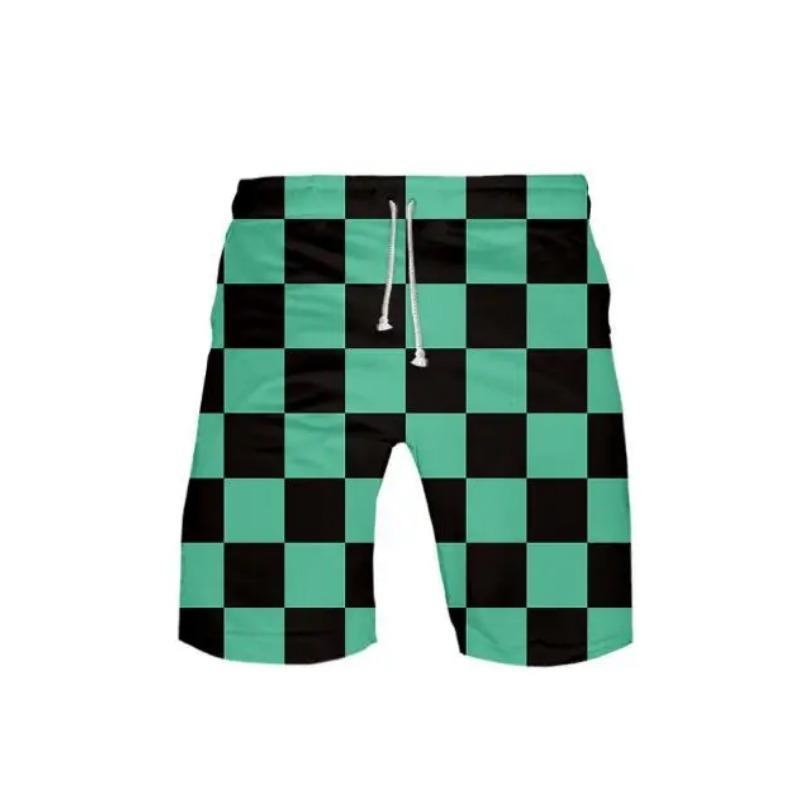 Школьные шорты Cos Kamado Tanjirou Nezuko Agatsuma Zenitsu Tomioka Giyuu Пляжные шорты с принтом