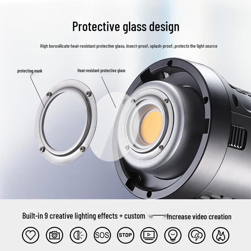 JINBEI EF-80 LED COB Continuous Video Light with 56cm Softbox