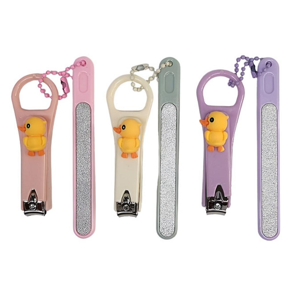 Набор для обрезки ногтей MDC Duck Nail Clipper с пилочкой, портативный милый клиппер для ногтей, 1 шт., розовый набор