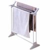 TH-86KR Towel Rack, Holds 4 Towels, White, Compact, Easy To Assembly