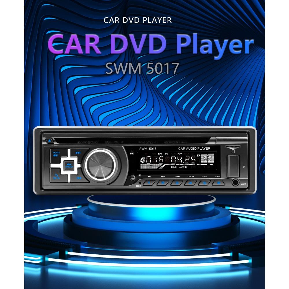 Автомобильный DVD-плеер 1 Din, Bluetooth, громкая связь, музыка высокой четкости, центральное управление, FM-радио