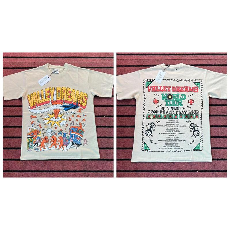 Mens Womens Loose Fit Streetwear Cotton Tee With Creative Graphic Print Casual Short Sleeve T-Shirt