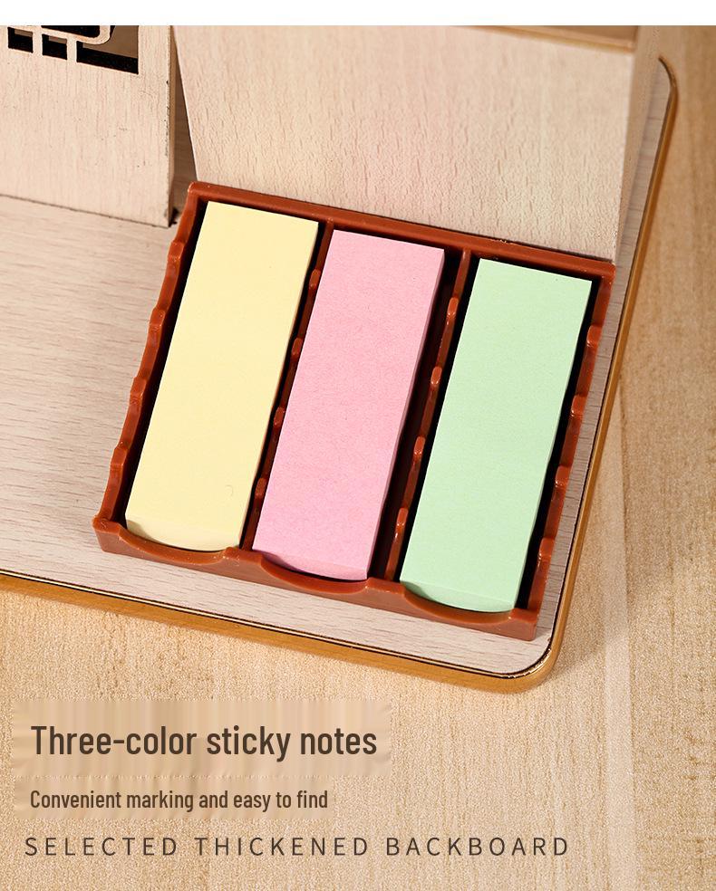 Настольный календарь на 2026 год: Многофункциональная деревянная подставка с подставкой для ручек и планером самодисциплины - Изысканный подарочный набор, настраиваемый