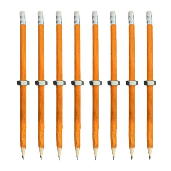 4/6/8 шт. Карандаш для снятия стресса с гайкой, деревянный карандаш с резьбой, для школьной работы, снятие тревожности, бесшумный успокаивающий вращающийся карандаш-фиджет с гайкой