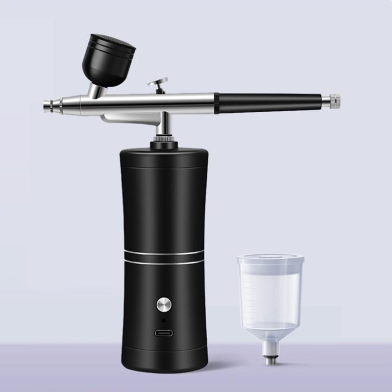 Airbrush, Spray Guns Set with Compressor, Portable Wireless Airbrush Kit and Rechargeable Hand Airbrush 3 Gear