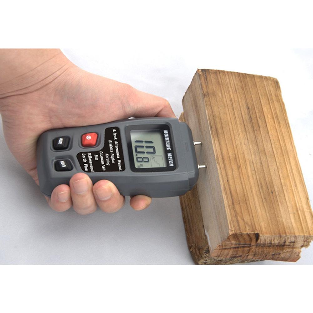 Digital LCD Wood Moisture Meter, detector, tester, hygrometer, 0-99, 9%