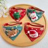 Cute Adjustable Christmas Dog Collar Dirt-resistant Christmas Decor Dog Bandanas Universal Soft Cat Collar Pet Scarf