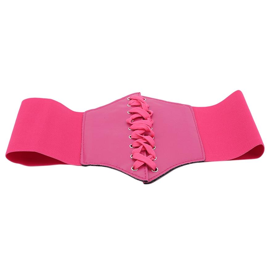 Wide Corset Waistband Stretch Waist Belt Girdle Up Cummerbunds Belt Corset Bandage