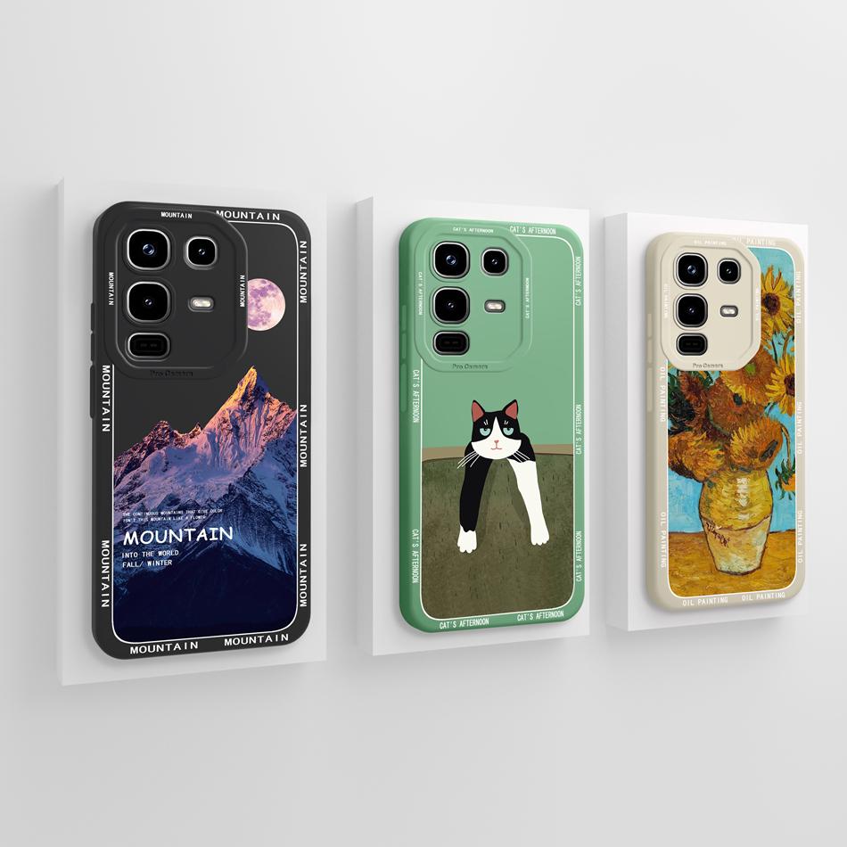 Чехол для телефона infinix Note 50 Pro Plus 50X 50S Стильный Ударопрочный Funda Для infinix Note50 Pro+ Мягкая Задняя Крышка из Жидкого Силикона