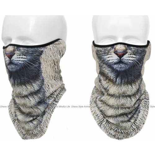 Animal Print Half Mask, Face Mask, 3D Printed Animal Mask, Quick-Drying Face Cover, Neck Guard, Animal Face Mask/Airsoft, Cycling, Motorcycle, Outdoor