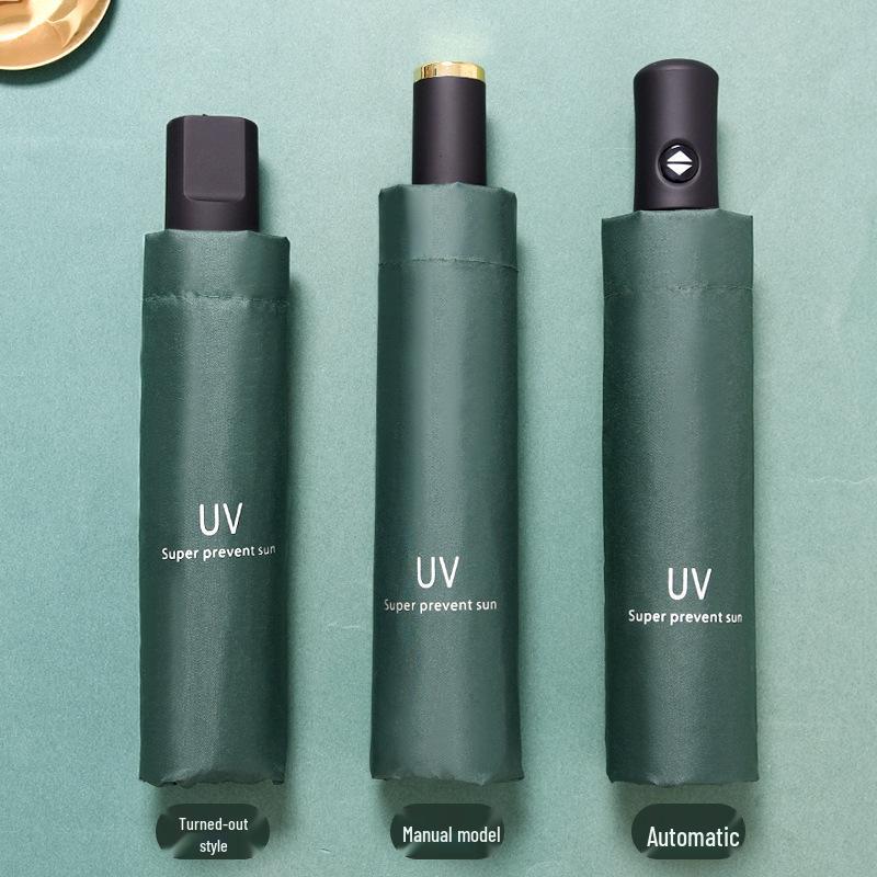 Складной зонт с защитой от УФ-лучей и логотипом на заказ для дождя или солнца