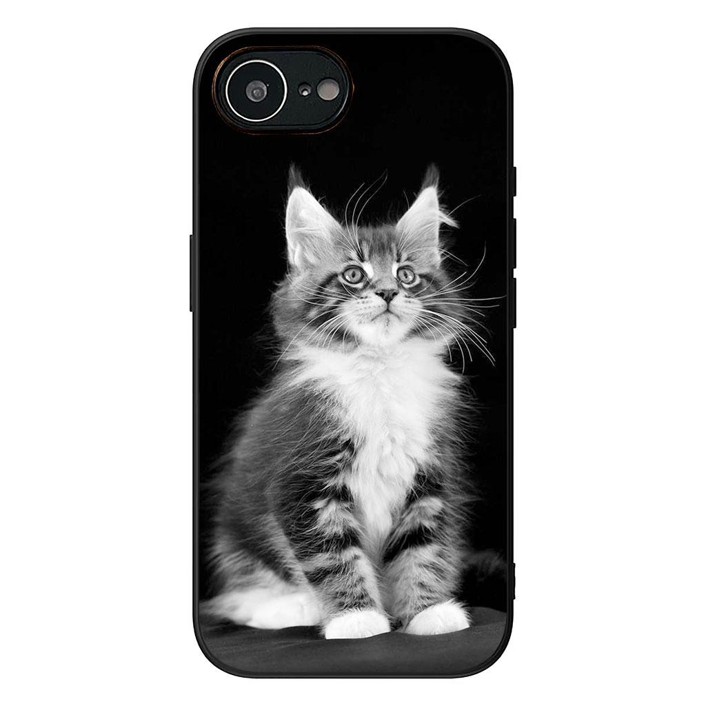 Чехол для Apple iPhone 16 15 14 Plus 13 12 Mini 17 Pro Max + ProMax 16E Air 16+ 15+ Coque Чехол для телефона Котенок Кошка