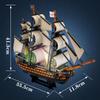 3D стерео пазл Королевская победа со светодиодными огнями детская сборная модель лодки игрушки подарок на день рождения