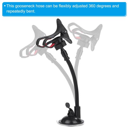 PATIKIL 20" Gorse Neck 3/8" Female to 1/4" Male Thread Metal Universal Hose Flexible Arm Gorse Neck Tube Extension Holder for Action Camera, Phone, Mi