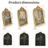 2/3Pcs Vintage Picture Frame Gold Hue Arched Photo Frame Hanging Decor Resin Photo Frames for Living Room Bedroom and Home Decor
