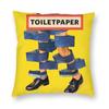 Fashion Christmas Square Throw Pillow Case Home Decorative 3D Double Side Print Toiletpaper Cushion Cover For Living Room Sofa