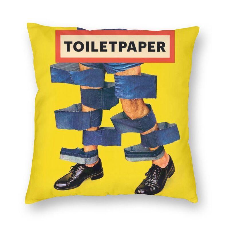 Fashion Christmas Square Throw Pillow Case Home Decorative 3D Double Side Print Toiletpaper Cushion Cover For Living Room Sofa