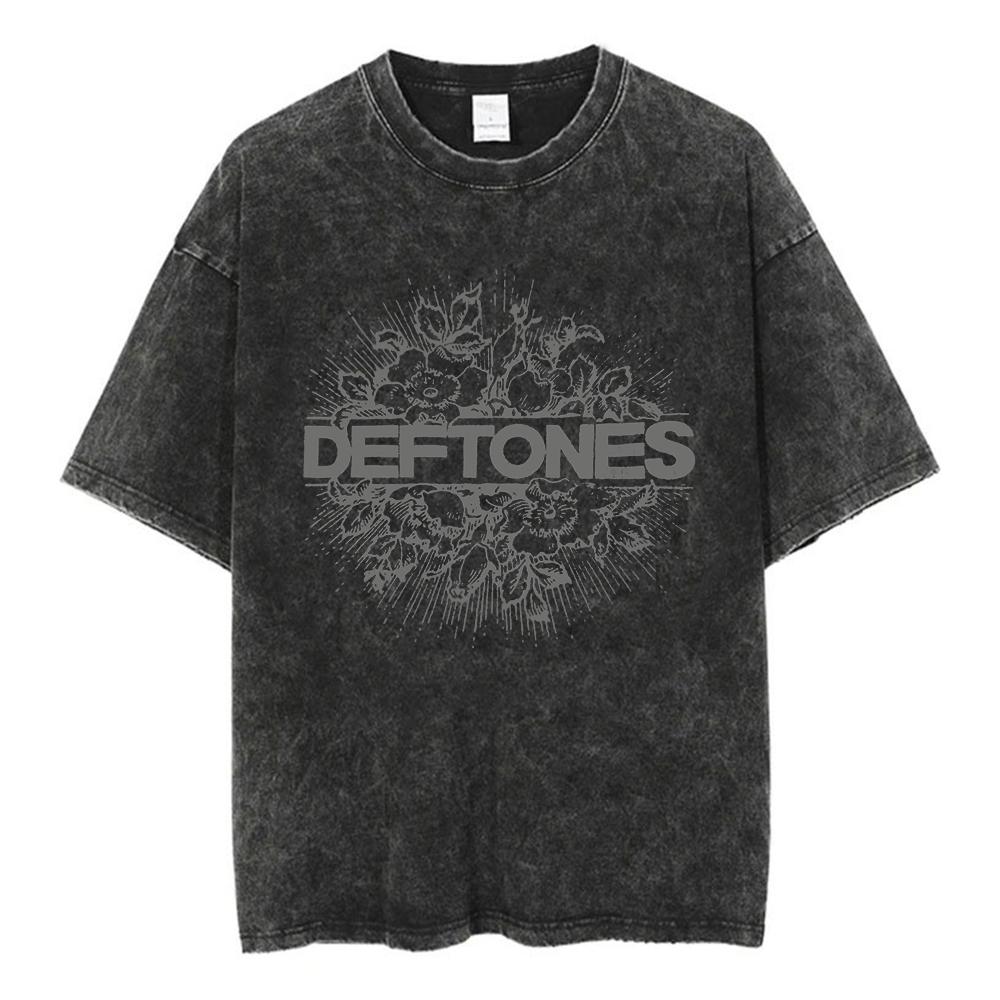 Deftones BandDiamond Eyes Music Album Cover TShirt Metal Rock Clothes Cotton Vintage Short Sleeve Tees For Men Plus Size Tops