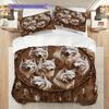 Wolf Pattern Bedding Quilt Set Quilt Cover Pillowcase Home Decoration Birthday Gift (1 * duvet cover + 2 * pillowcase, without core)