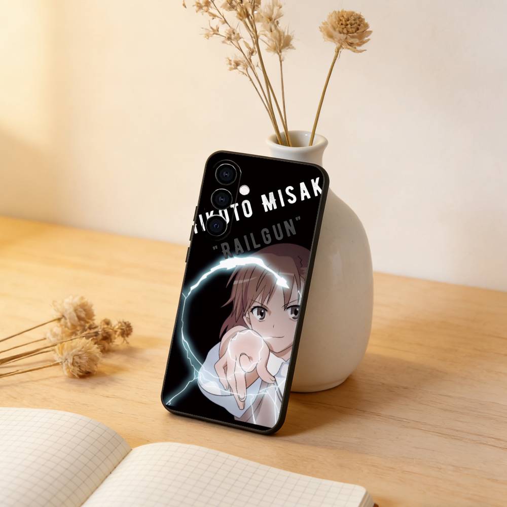 Mikoto Misaka Phone Case For Samsung Galaxy A73,A72,A71,A70,A53,A52,A51,Others Soft Black Cover