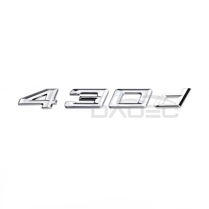 Car 3D ABS Trunk Letters Logo Badge Emblem Styling Decals Sticker For BMW 4 Series 420d 425d 428d 430d 435d 440d F30 F32 F33 F36