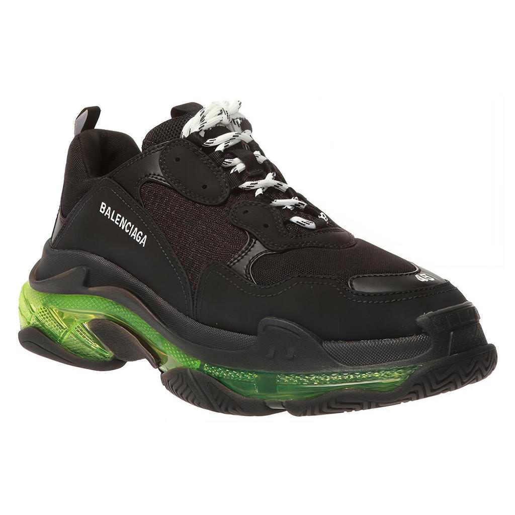 Balenciaga Кроссовки Triple S 'Черно-желтый флуоресцентный' 541624W09ON1047