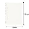 KOKUYO Note Soft Ring Notebook Clear 80 Sheets Transparent Semi-B5 B-lined S-SV508B-T