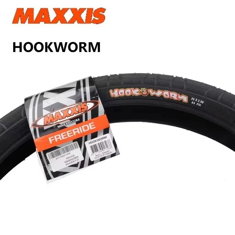 MAXXIS HOOKWORM Оригинальная велосипедная шина Для велорикш ПЛОСКОЕ/ПАРК/УЛИЦА/ВЕРТ Грузовые велосипеды Шина 20×1.95/24×2.5/26×2.5/27.5×2.5/29×2.5
